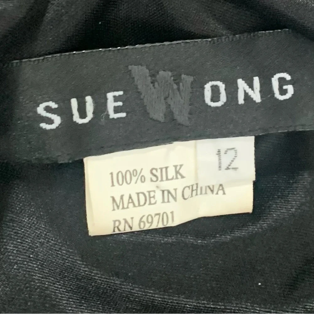 Sue Wong Vintage Silk Halter Neck Dress - Picture 11 of 13